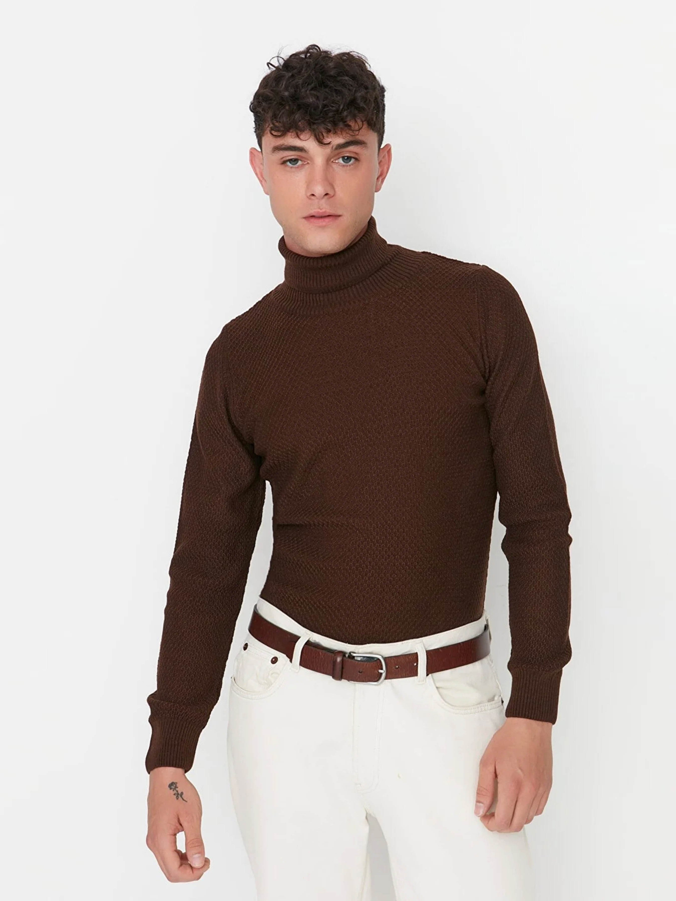 Водолазка Trendyol модель TMNAW21KZ0575/Kahverengi Фото