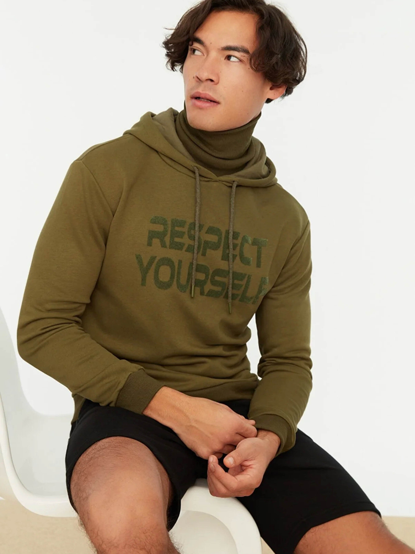 Худи Trendyol модель TMNAW22SW0634/Haki Фото