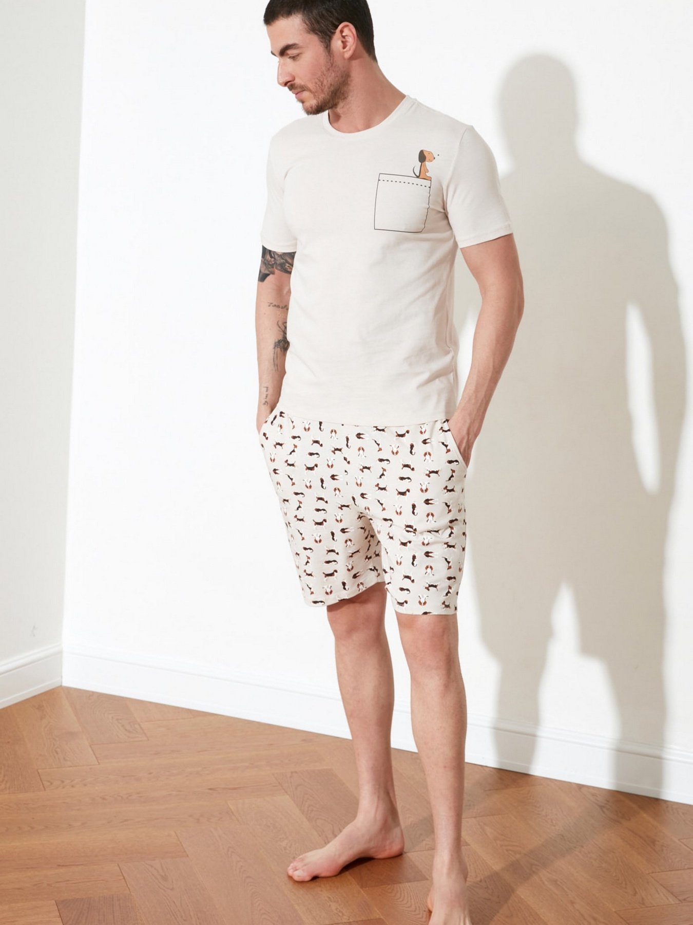 Пижама Trendyol модель THMSS21PT0324/Bej Фото