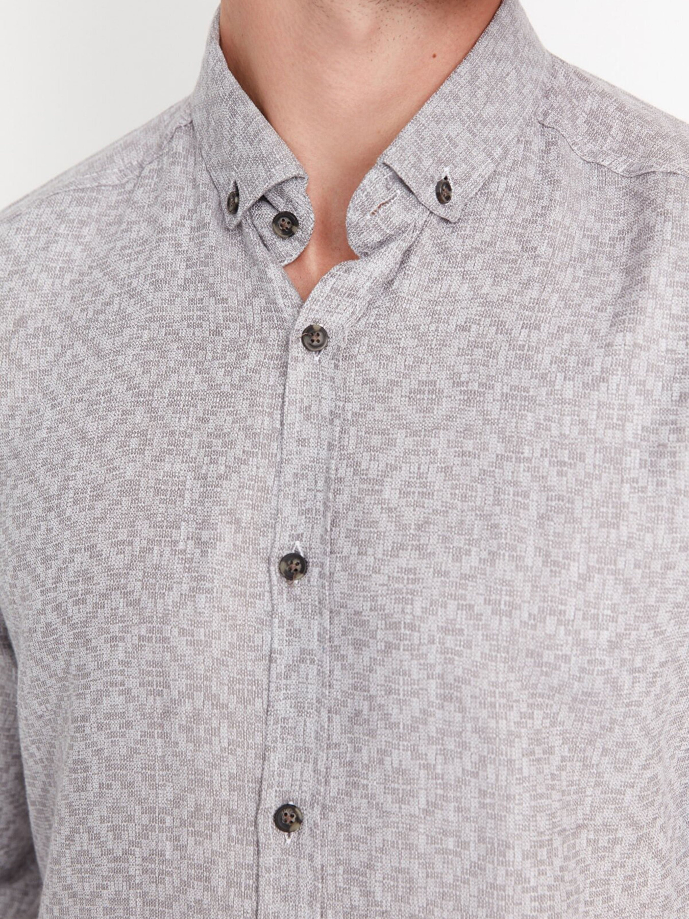 Сорочка повсякденна Trendyol модель TMNAW23GO00075/Gri Фото