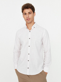 Сорочка повсякденна Trendyol модель TMNAW23GO00077/Bej Фото