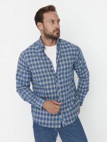 Рубашка Trendyol модель TMNAW23GO00174/Mavi Фото