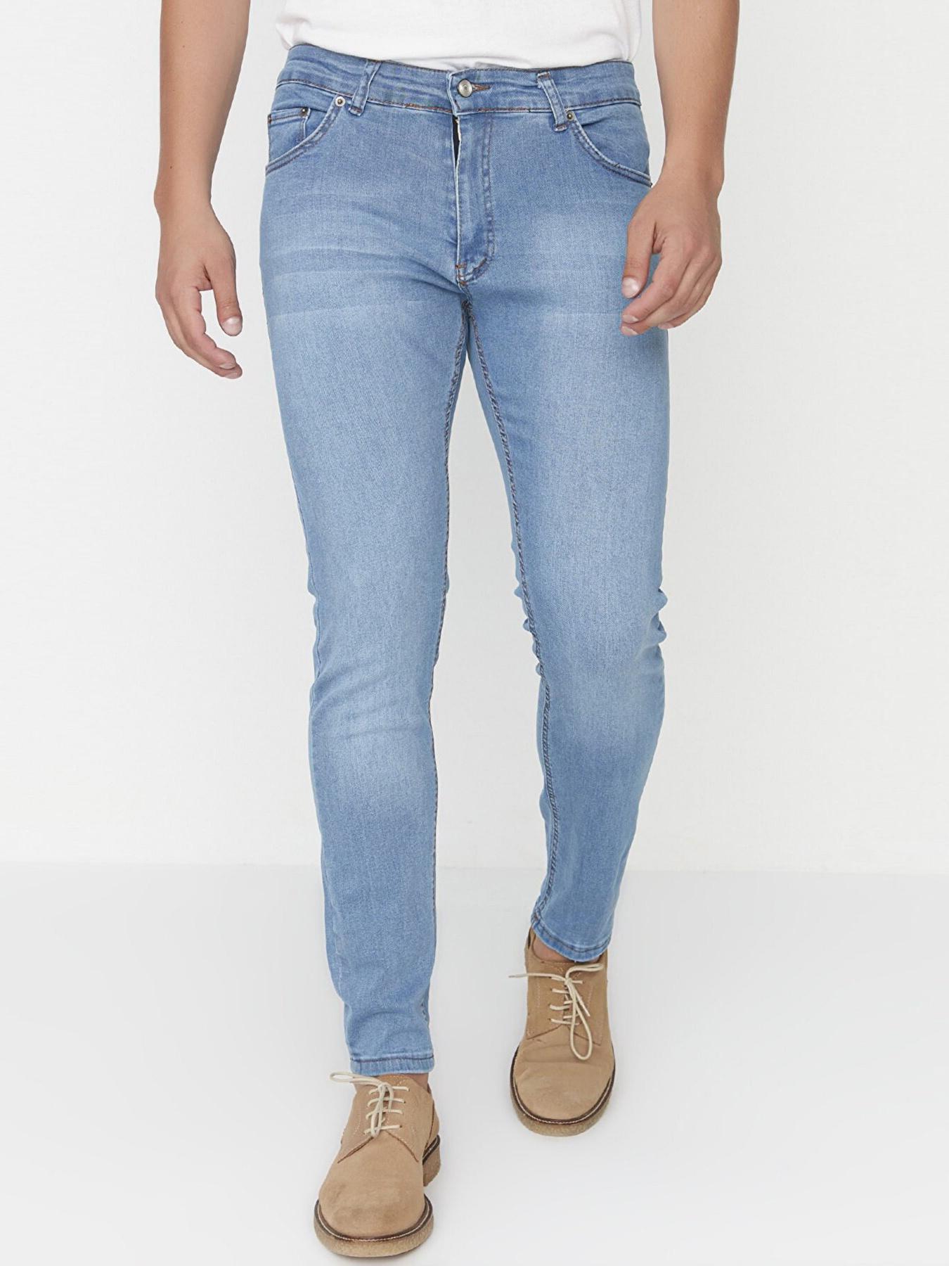 Завужені джинси Trendyol модель TMNAW23JE00021/Mavi Завужені джинси Trendyol модель TMNAW23JE00021/Mavi Фото