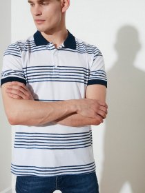 Поло Trendyol модель TMNSS21PO0099/Beyaz Фото