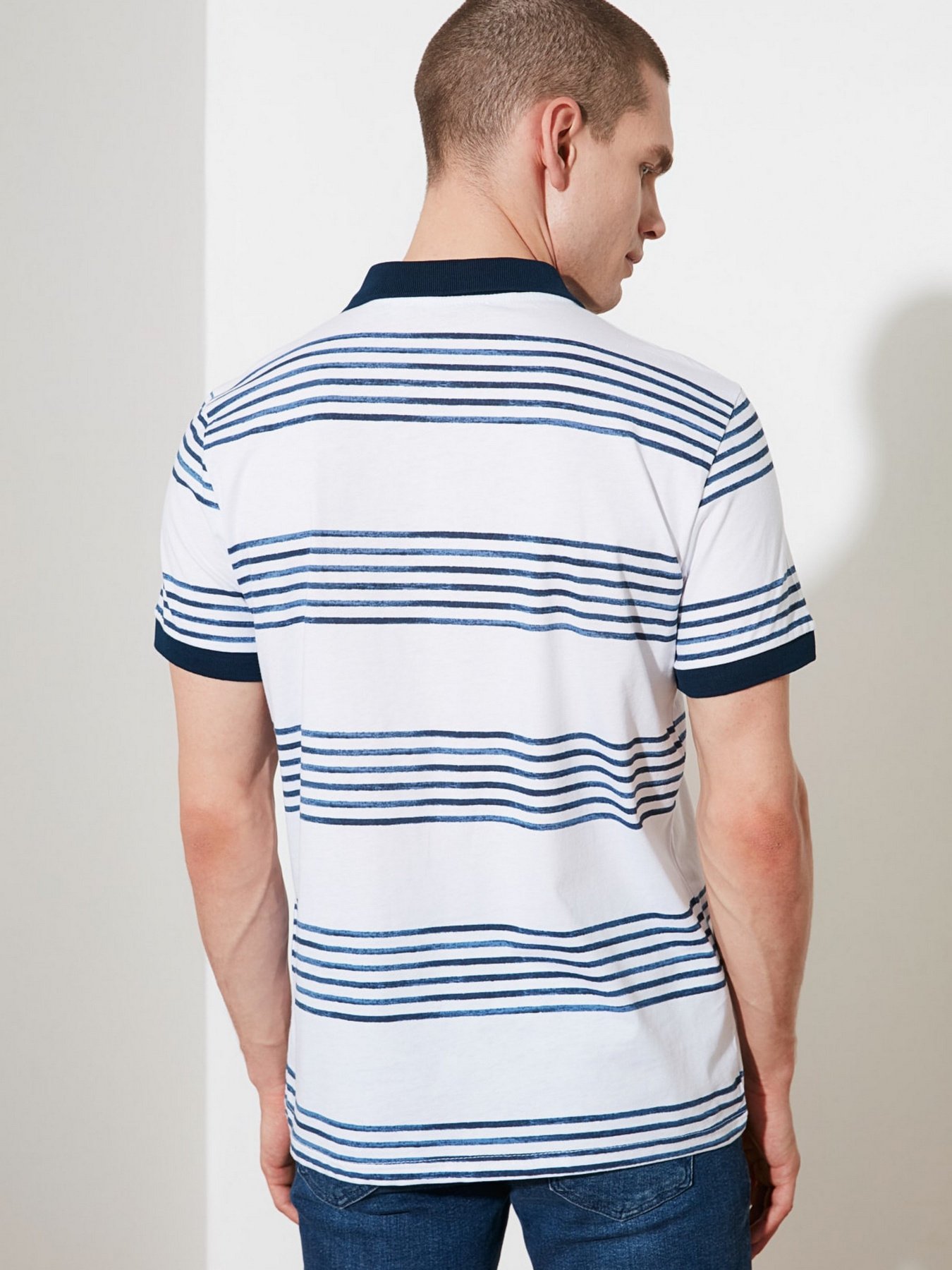 Поло Trendyol модель TMNSS21PO0099/Beyaz Фото