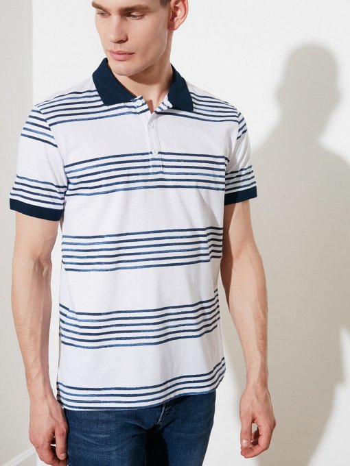 Поло Trendyol модель TMNSS21PO0099/Beyaz Фото