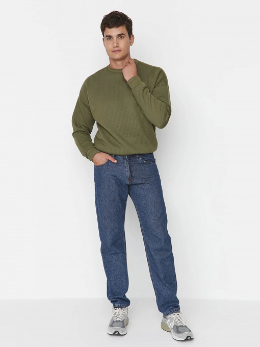 Прямі джинси Trendyol модель TMNAW23JE00039/Indigo Фото