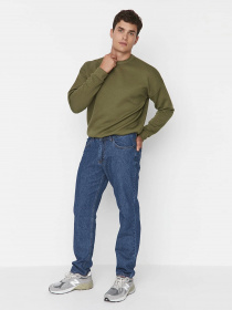 Прямі джинси Trendyol модель TMNAW23JE00039/Indigo Фото