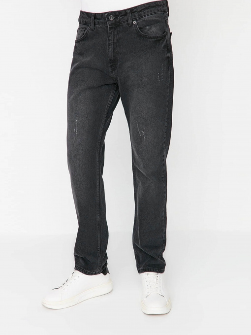 Прямі джинси Trendyol модель TMNAW23JE00085/Siyah Фото