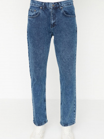 Прямые джинсы Trendyol модель TMNAW23JE00101/Lacivert Фото