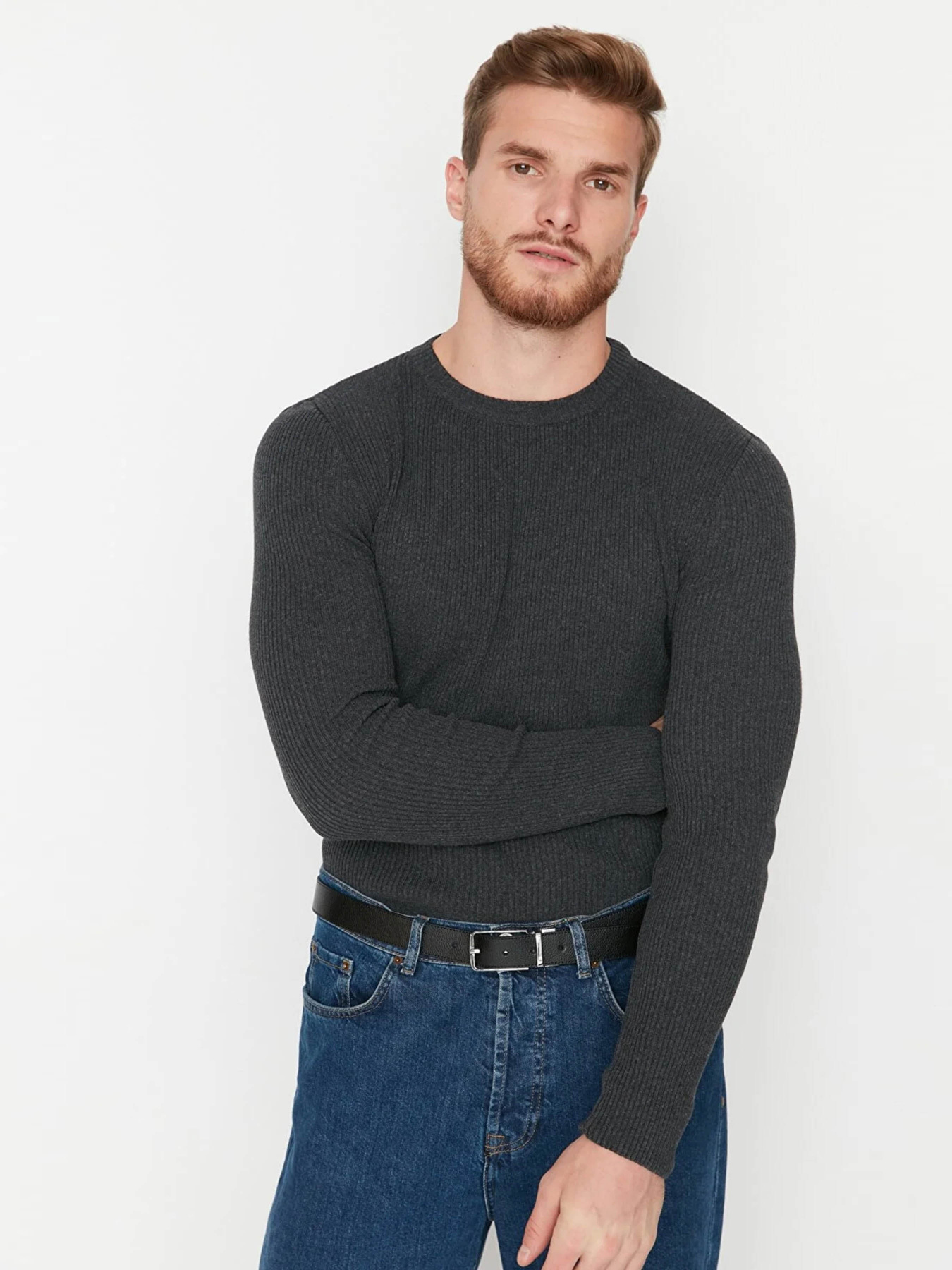 Джемпер Trendyol модель TMNAW23KZ00195/Antrasit Фото