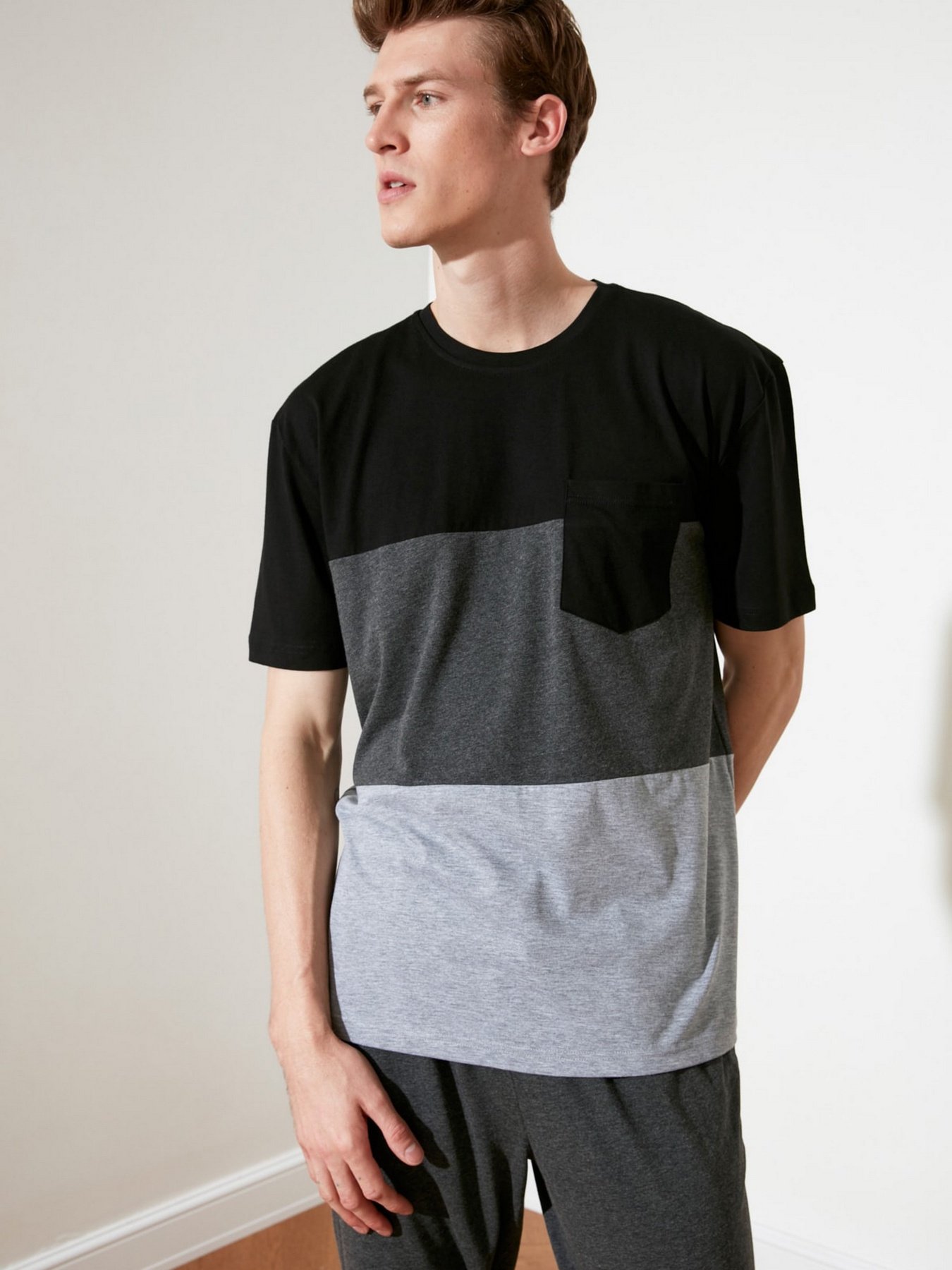 Піжама Trendyol модель THMSS21PT0309/Antrasit Фото