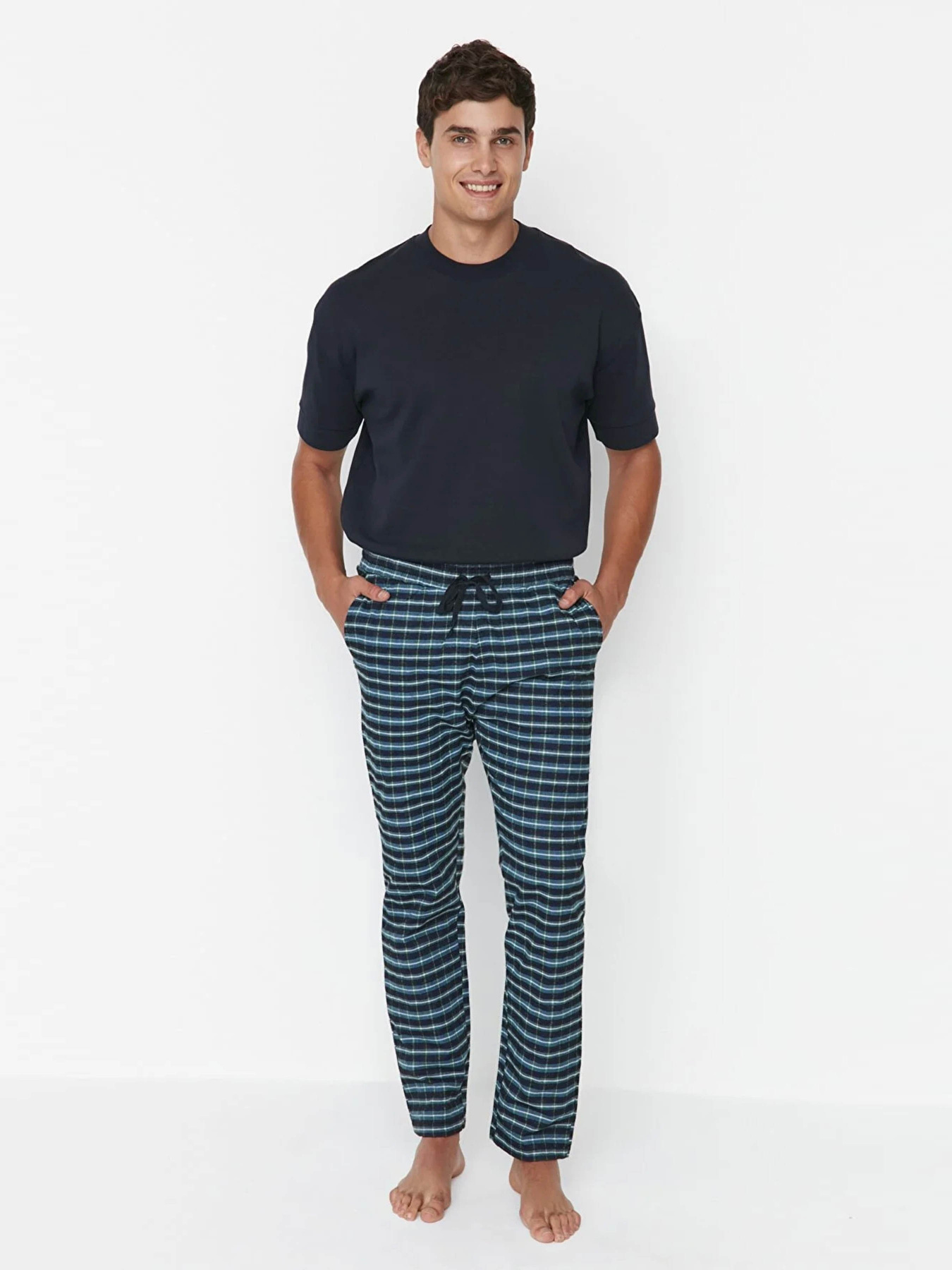 Низ піжами Trendyol модель TMNAW23PJ00012/Lacivert Фото