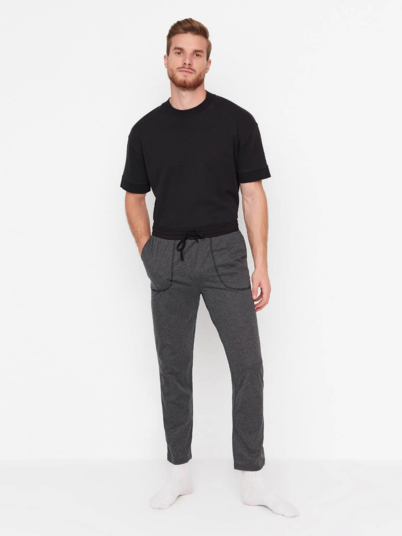 Низ пижамы Trendyol модель TMNAW23PJ00018/Antrasit Фото