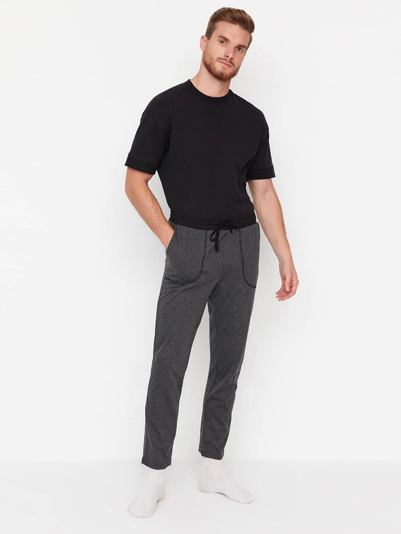 Низ піжами Trendyol модель TMNAW23PJ00018/Antrasit Фото