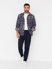 Штани класичні Trendyol модель TMNAW23PL00033/Lacivert Фото