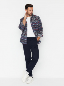 Класичні штани Trendyol модель TMNAW23PL00033/Lacivert Фото