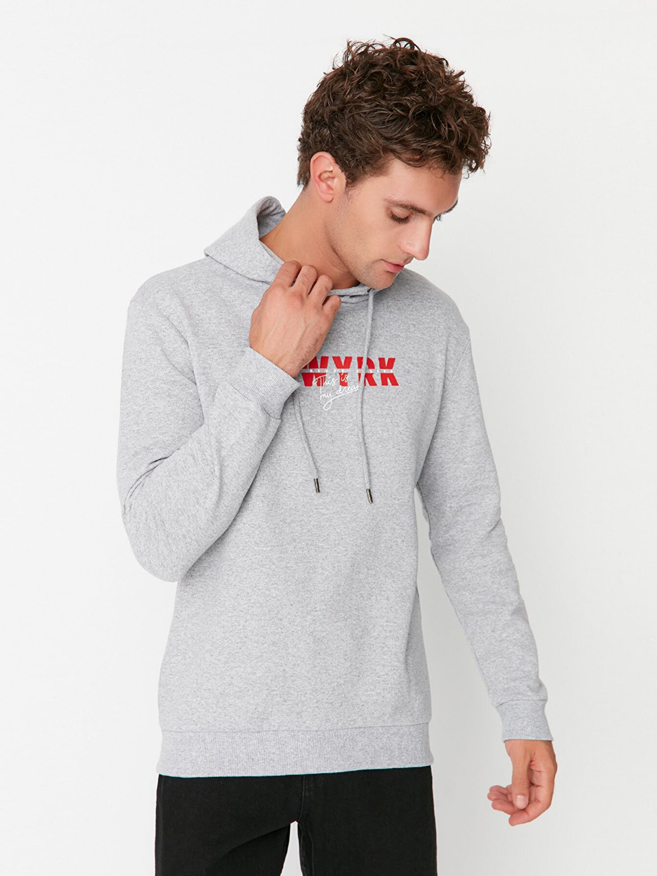 Худи Trendyol модель TMNAW23SW00040/Gri Фото