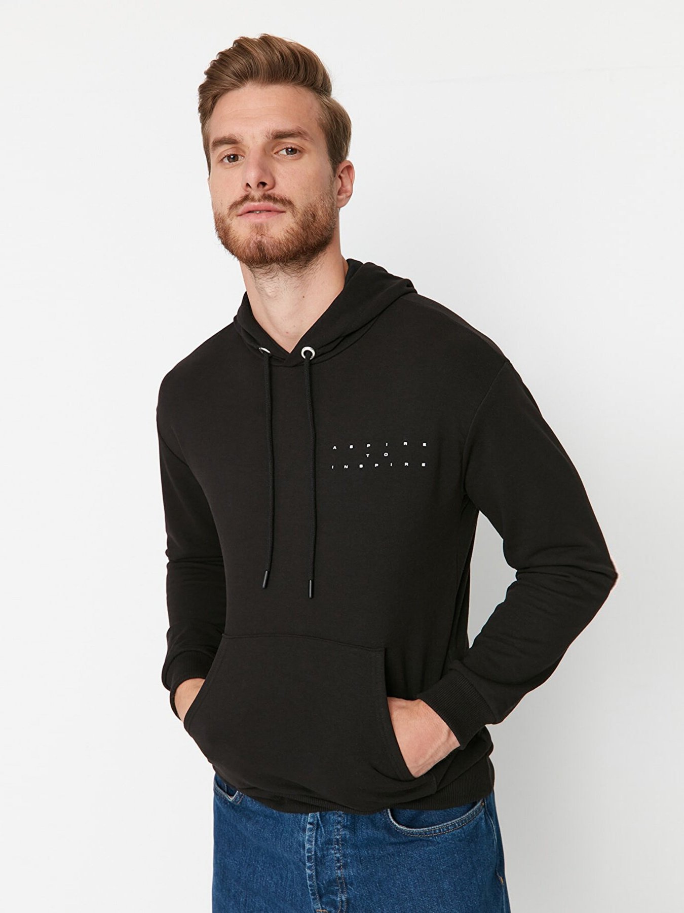 Худи Trendyol модель TMNAW23SW00370/Siyah Фото