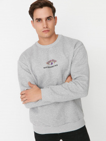 Свитшот Trendyol модель TMNAW23SW00479/Gri Фото