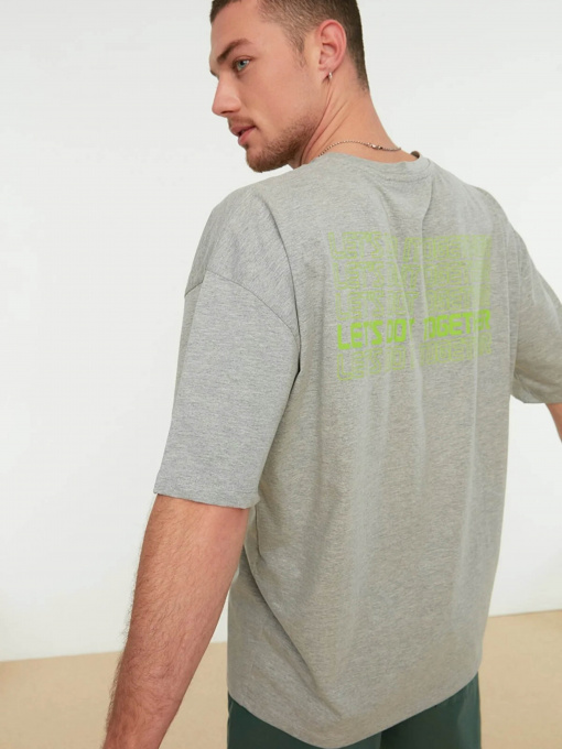 Футболка Trendyol модель TMNSS21TS1797/Gri Фото