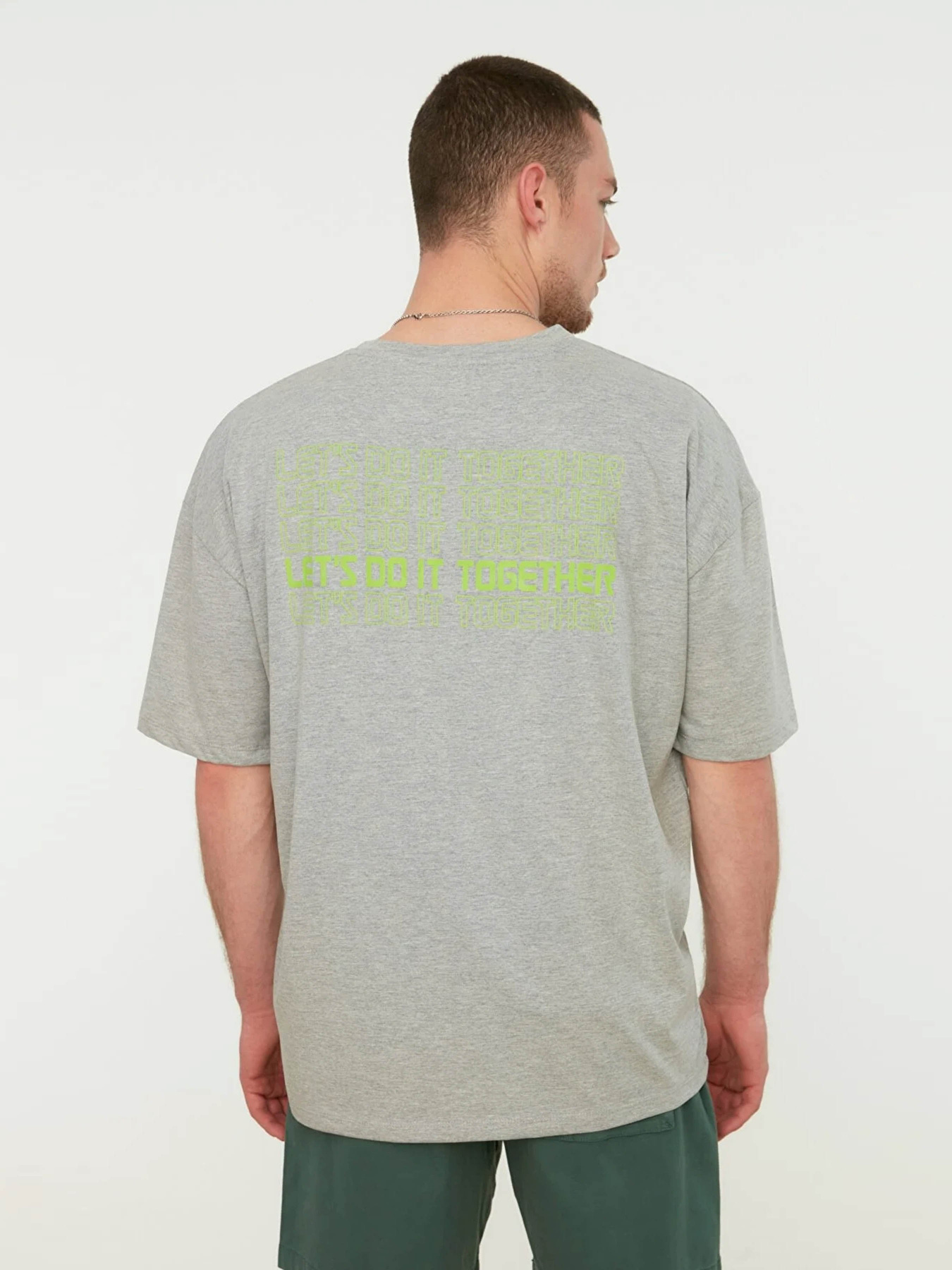 Футболка Trendyol модель TMNSS21TS1797/Gri Фото