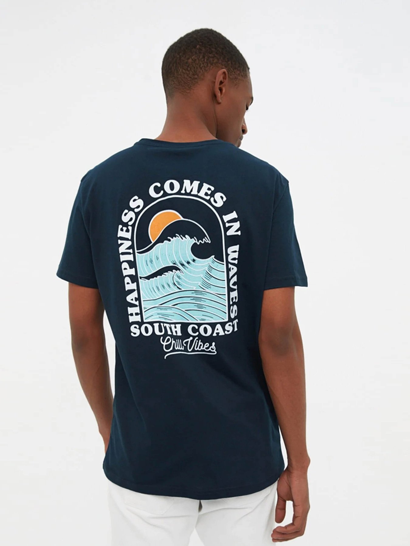 Футболка Trendyol модель TMNSS21TS3268/Lacivert Фото