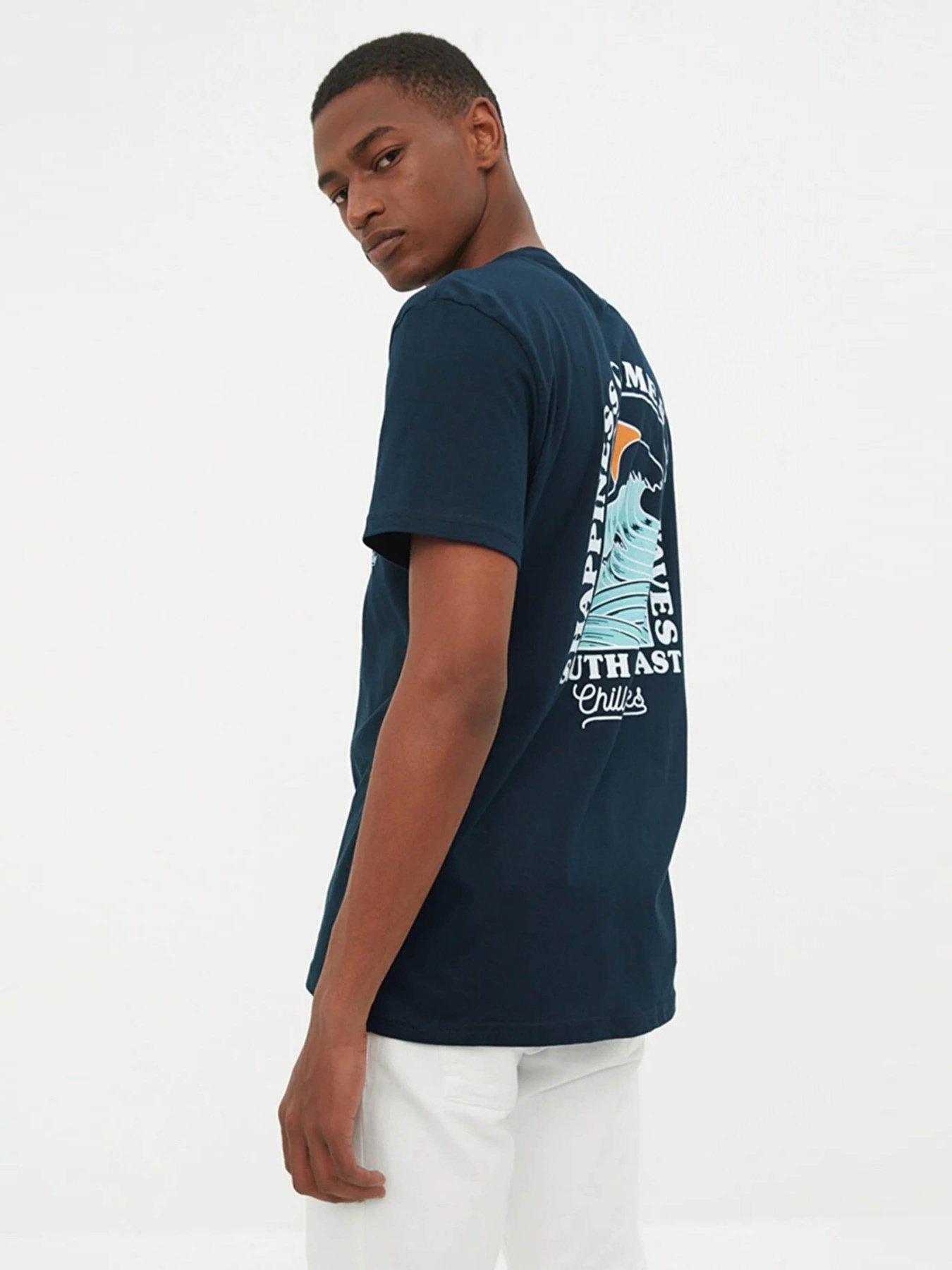 Футболка Trendyol модель TMNSS21TS3268/Lacivert Фото