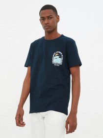 Футболка Trendyol модель TMNSS21TS3268/Lacivert Фото