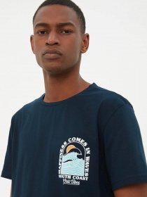 Футболка Trendyol модель TMNSS21TS3268/Lacivert Фото