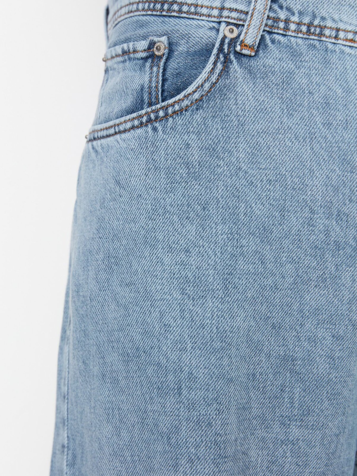 Широкие джинсы Trendyol модель TMNSS22JE0230/Acik Mavi Фото