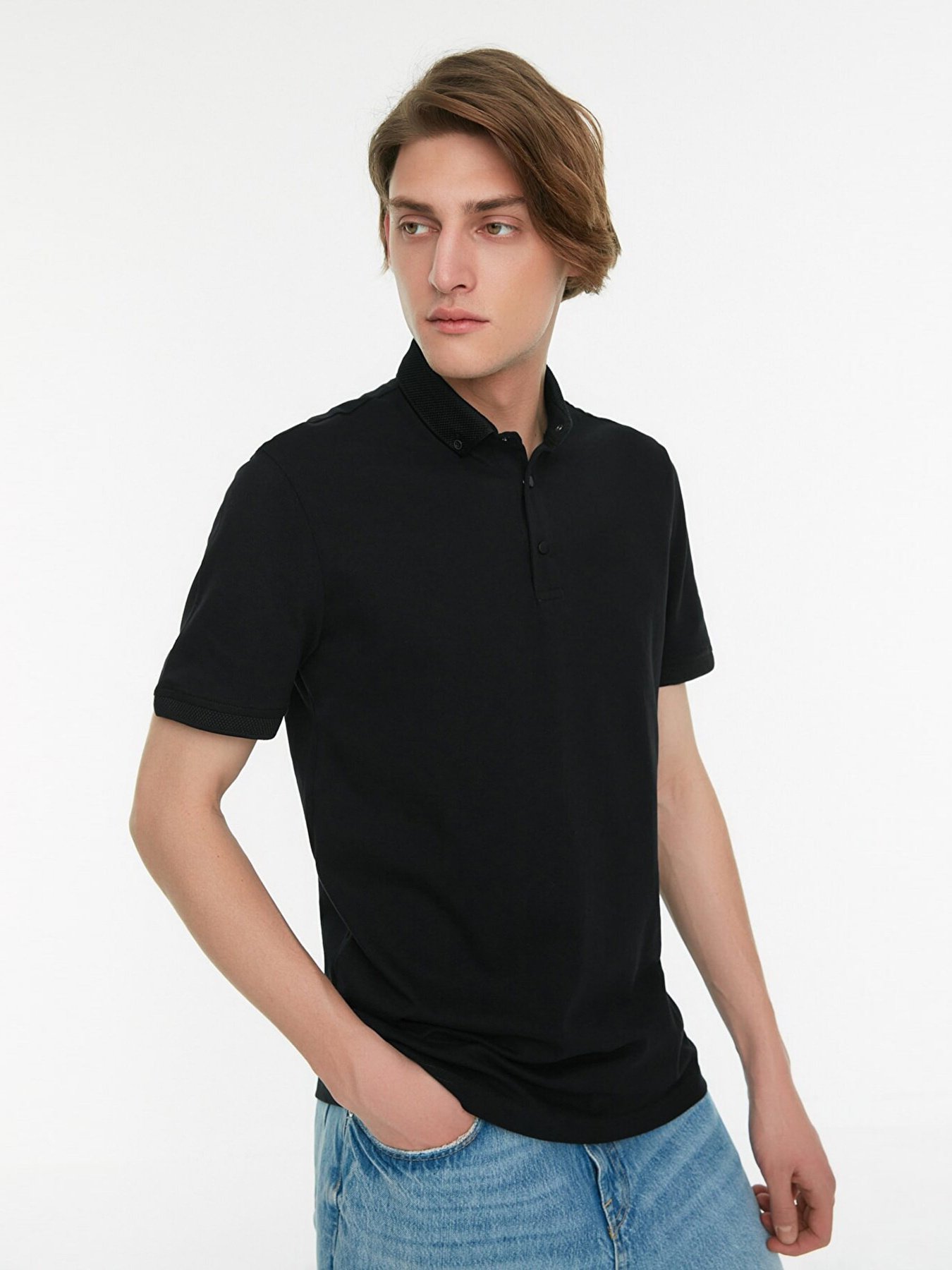 Поло Trendyol модель TMNSS22PO0019/Siyah Фото