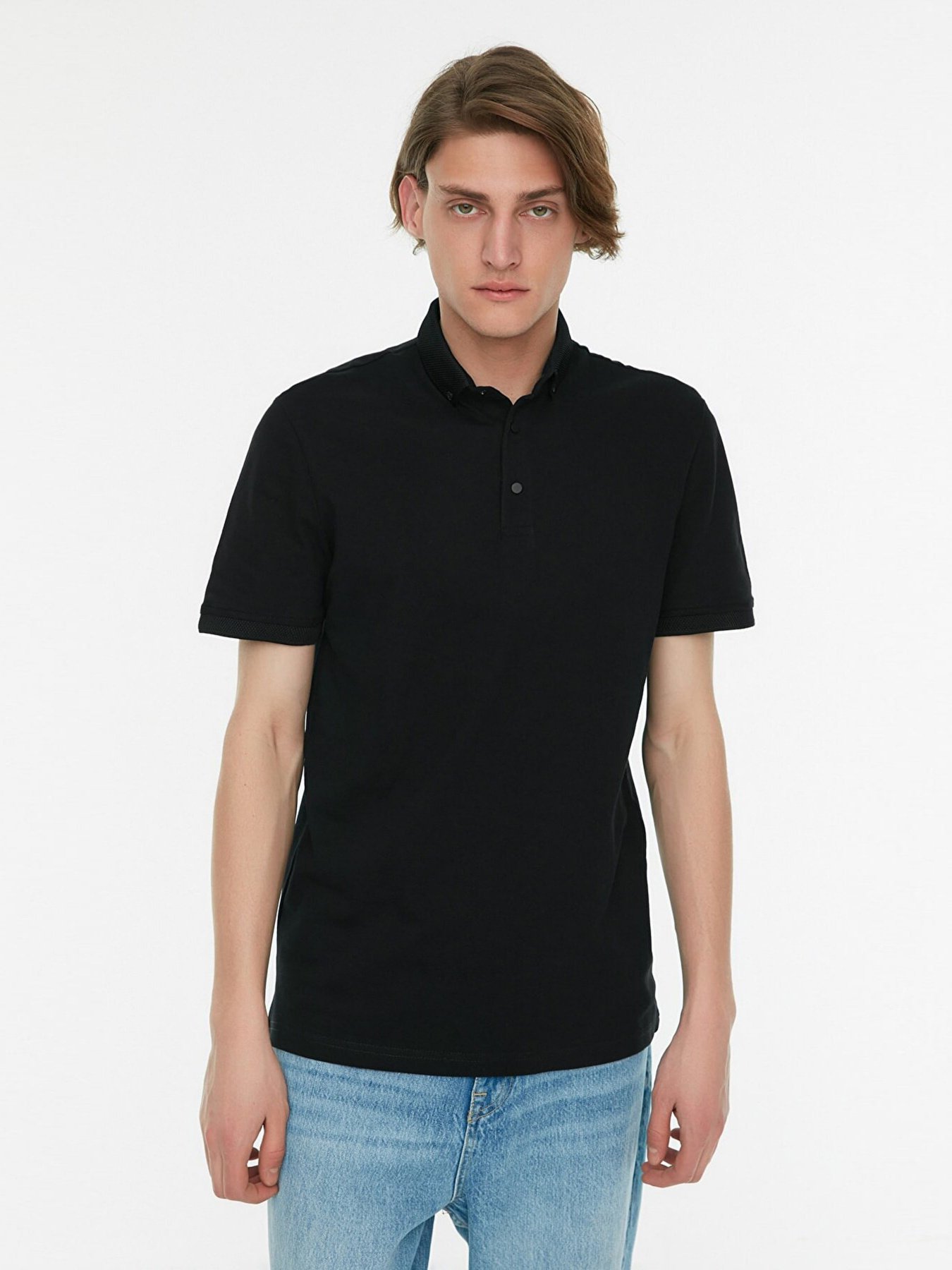 Поло Trendyol модель TMNSS22PO0019/Siyah Фото