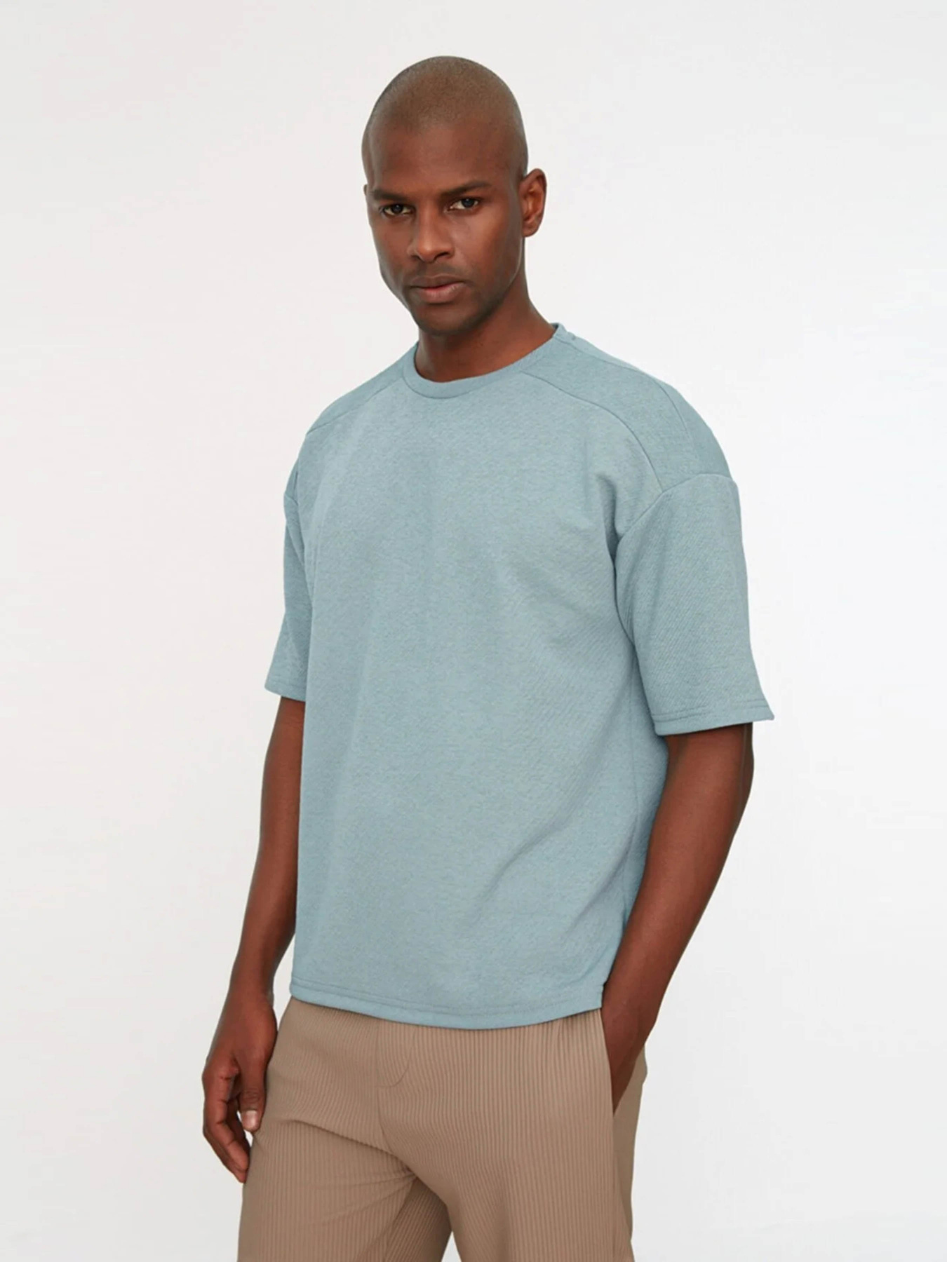 Футболка Trendyol модель TMNSS22TS0205/Indigo Фото