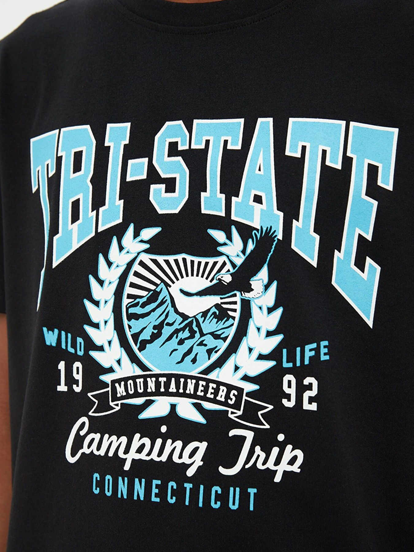 Футболка Trendyol модель TMNSS22TS1595/Siyah Фото