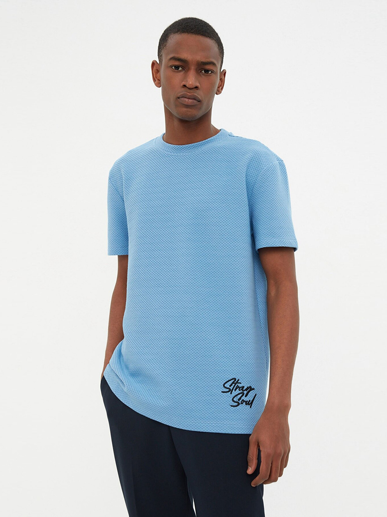 Футболка Trendyol модель TMNSS22TS2258/Mavi Фото