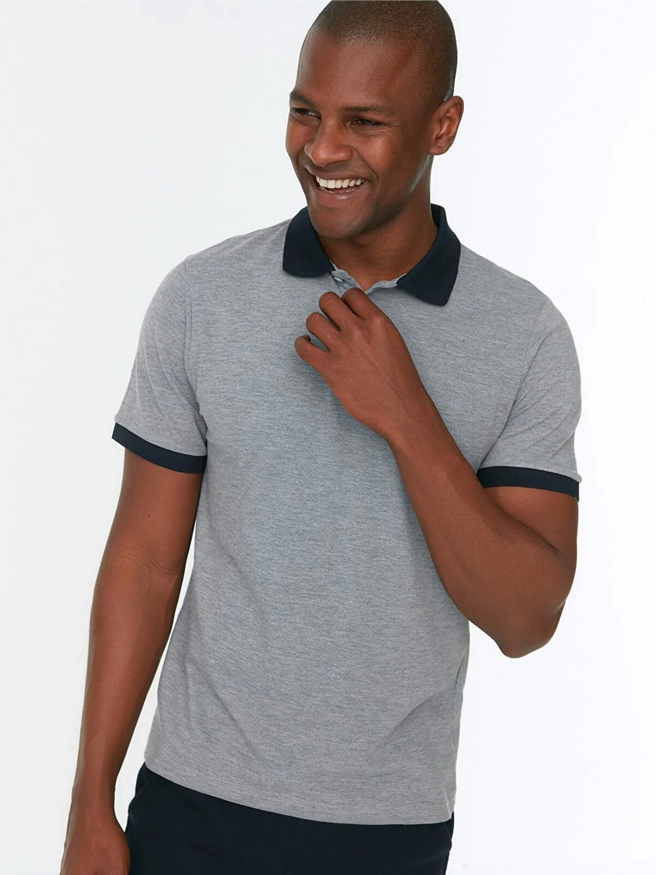 Поло Trendyol модель TMNSS20PO0141/Gri Фото