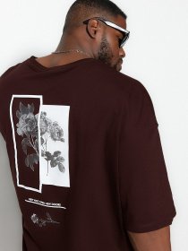 Футболка Trendyol модель TMNSS23TS00136/Kahverengi Фото