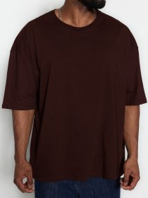 Футболка Trendyol модель TMNSS23TS00136/Kahverengi Фото