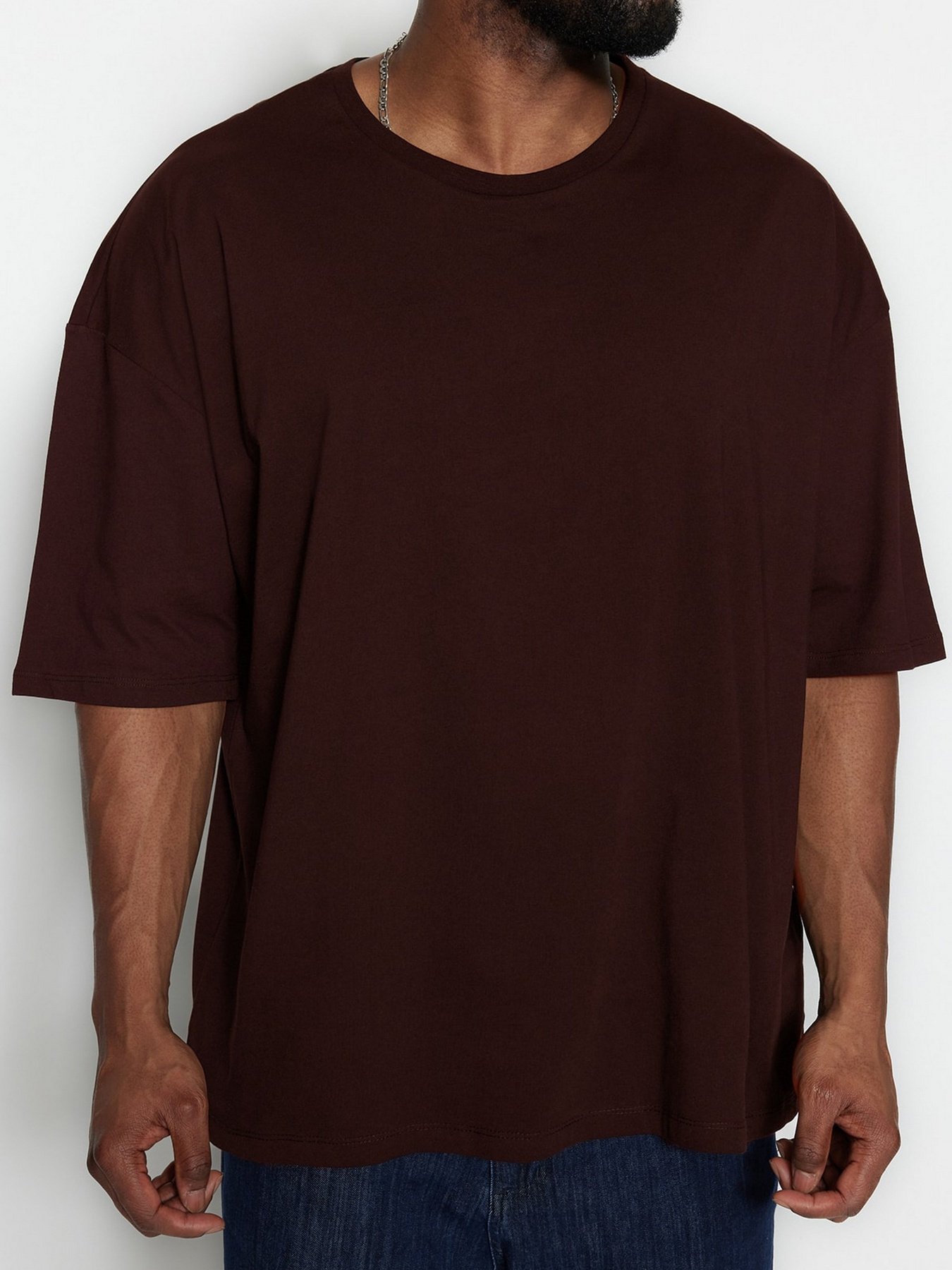 Футболка Trendyol модель TMNSS23TS00136/Kahverengi Фото