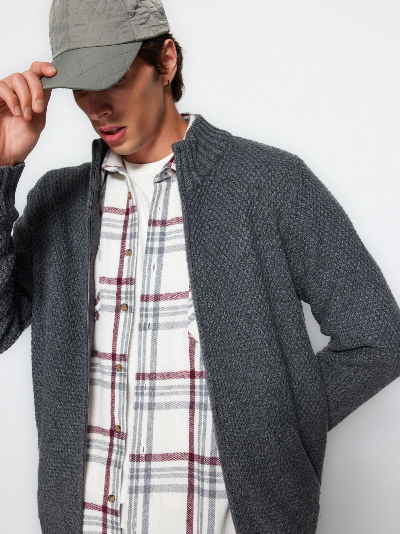 Кофта Trendyol модель TMNAW22HI0148/Koyu Gri Фото