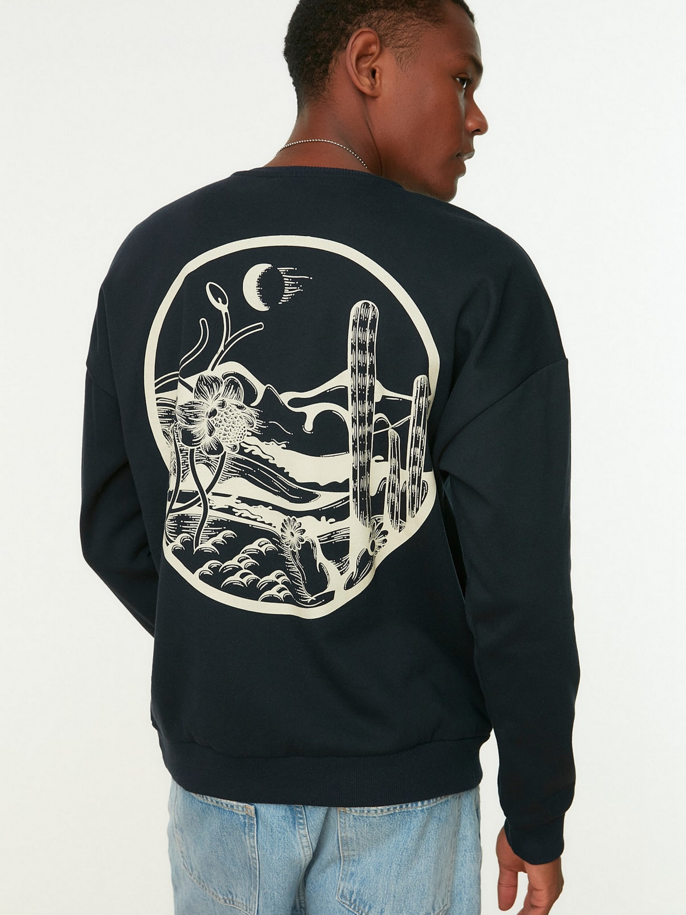 Свитшот Trendyol модель TMNAW22SW0796/Lacivert Фото