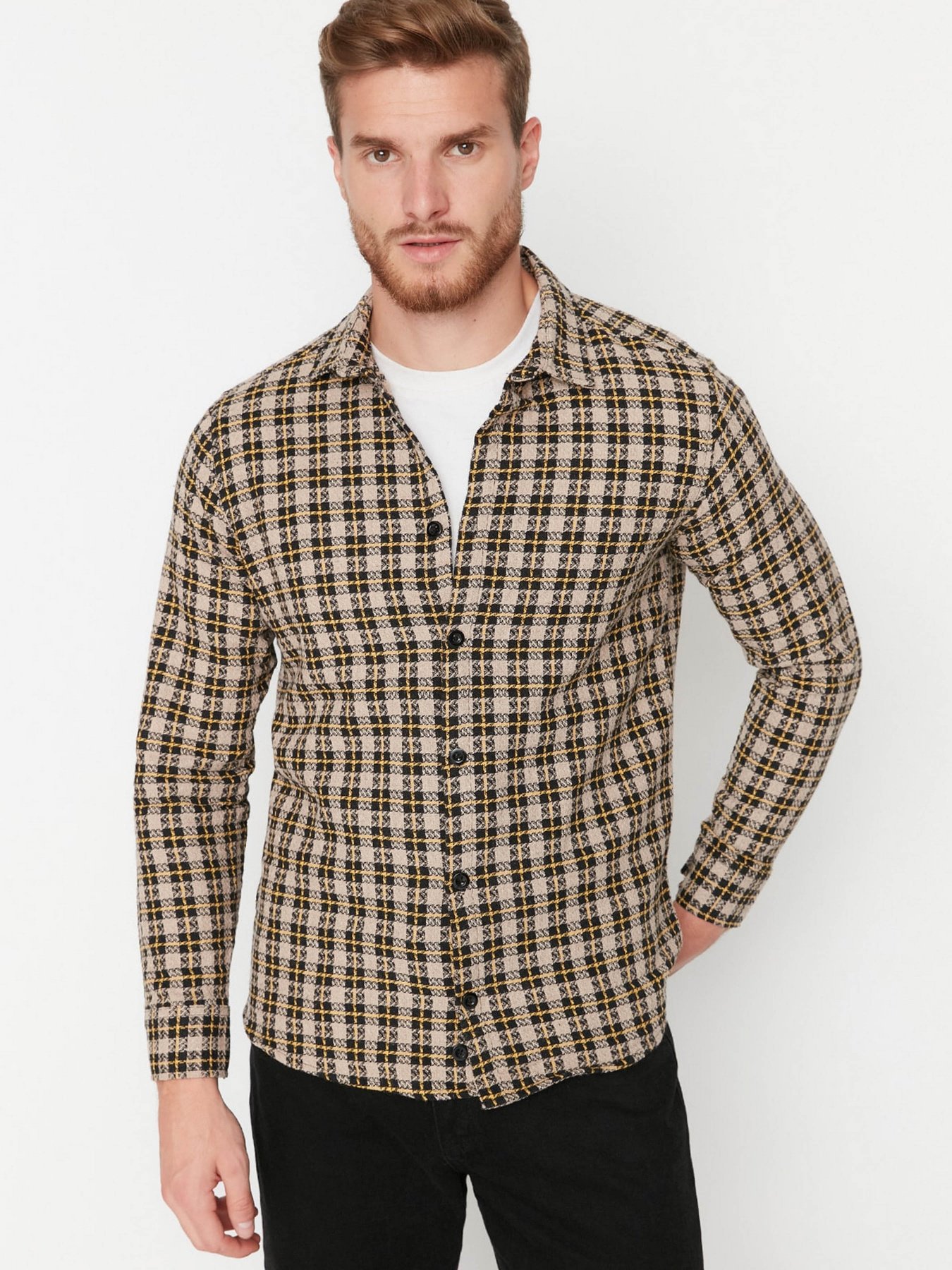 Сорочка Trendyol модель TMNAW23GO00071/Camel Фото