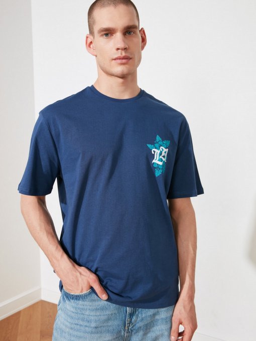 Футболка Trendyol модель TMNSS20TS1103/Indigo Фото
