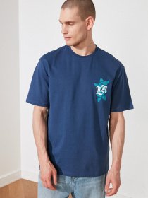 Футболка Trendyol модель TMNSS20TS1103/Indigo Фото