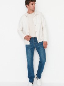 Прямі джинси Trendyol модель TMNAW23JE00023/Lacivert Фото