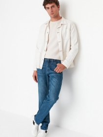 Прямі джинси Trendyol модель TMNAW23JE00023/Lacivert Фото