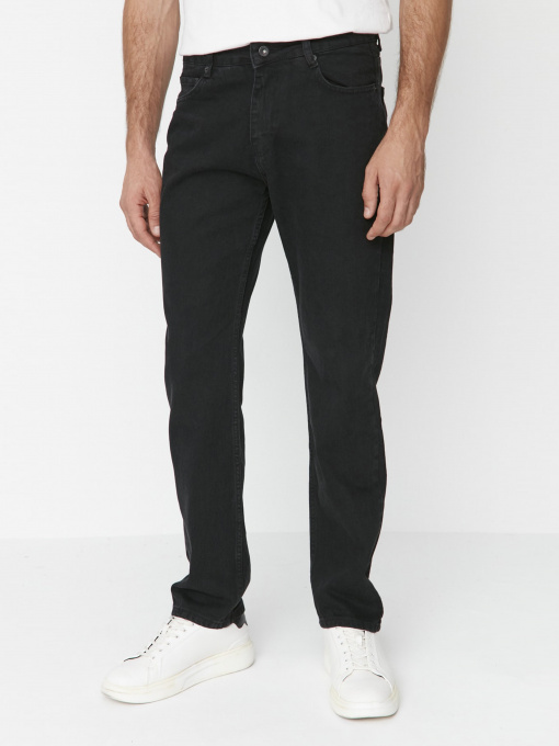 Прямі джинси Trendyol модель TMNAW23JE00062/Siyah Фото