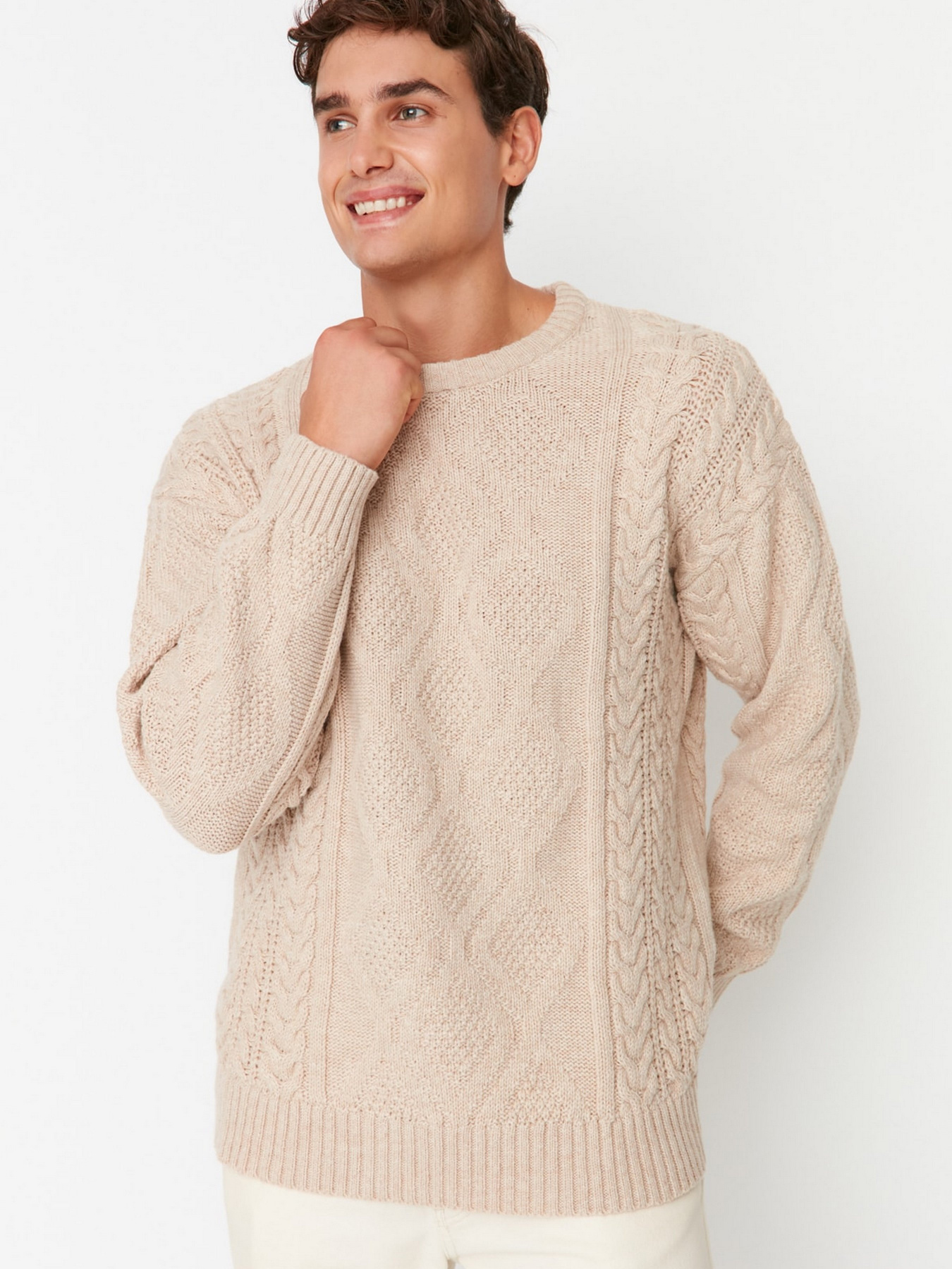 Джемпер Trendyol модель TMNAW23KZ00280/Tas Фото