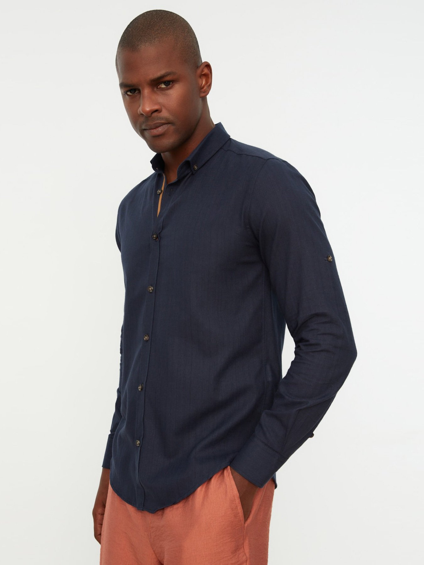 Рубашка Trendyol модель TMNSS20GO0189/Lacivert Фото